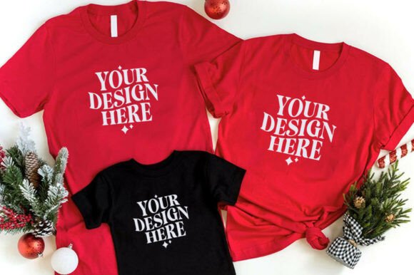 Christmas Bella Canvas 3001 Family Mock: A Must-Have for Holiday Branding