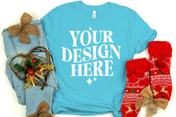 Christmas Bella Canvas 3001 Mock Turquoi: A Versatile Graphics Tool