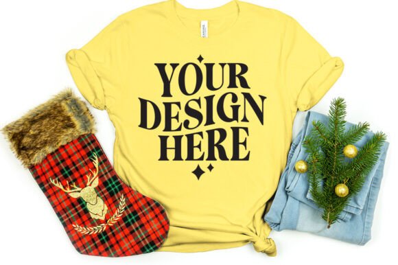 Christmas Bella Canvas 3001 Mockup: A Graphics Essential