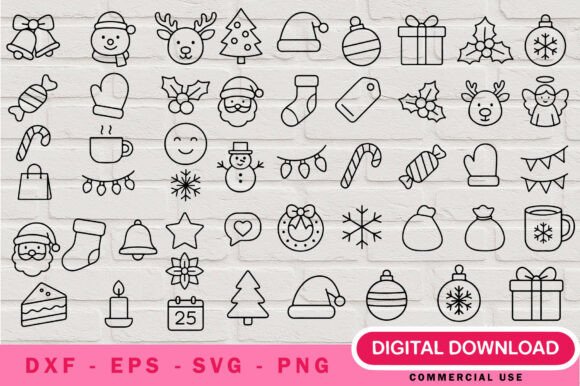 Christmas Outlines SVG Bundle: A Festive Design Review