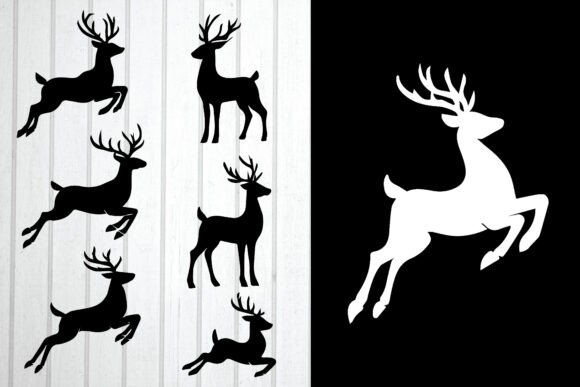 Christmas Reindeer Silhouette Bundle: A Festive Design Review