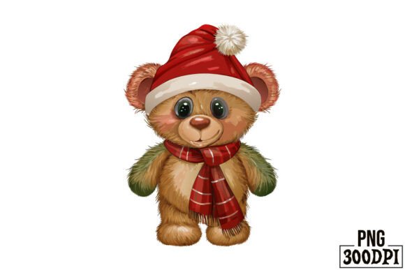 Cute Bear with Christmas Clipart 10: A Graphics Gem for Crafts