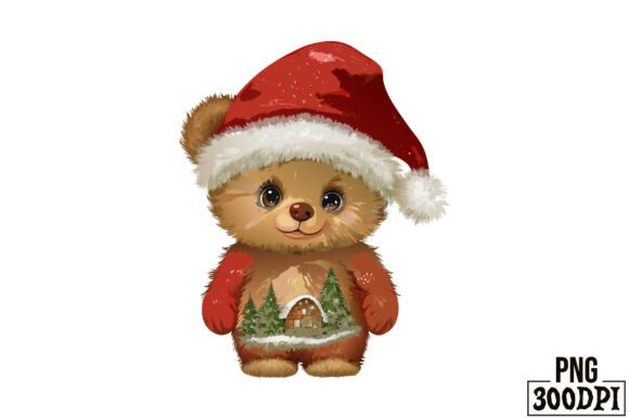 Cute Bear with Christmas Clipart 12: A Graphics Gem for Crafts