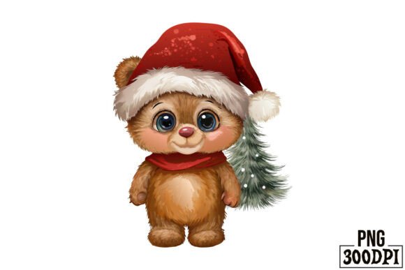 Cute Bear with Christmas Clipart 3: A Must-Have for Holiday Crafts