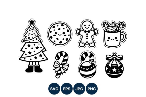 Happy Christmas Tree Cookie Gingerbread Graphics