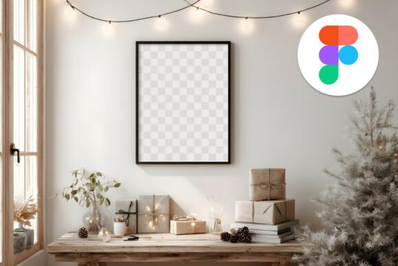Review: Vertical Christmas Poster, Figma Mockup